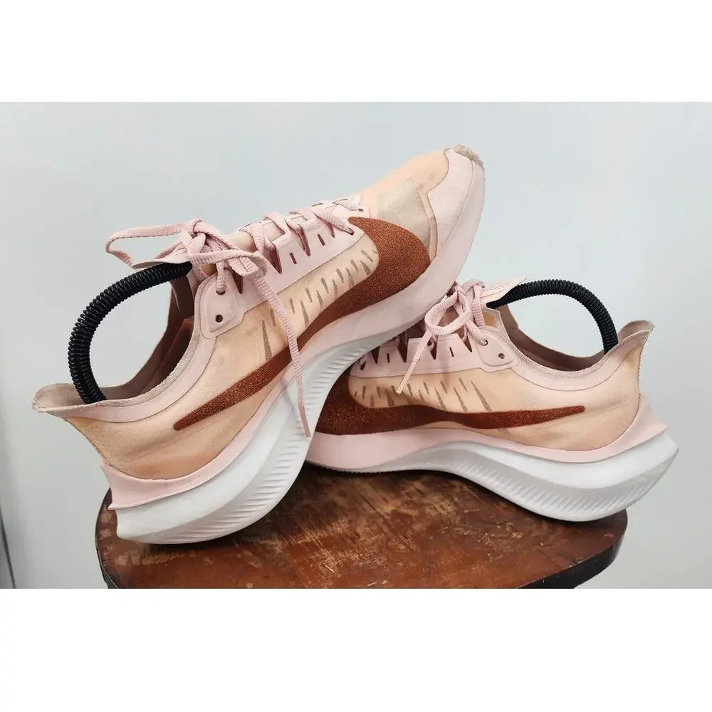 New Nike Zoom Gravity Echo Pink White Rose Gold‎ Glitter Size 10